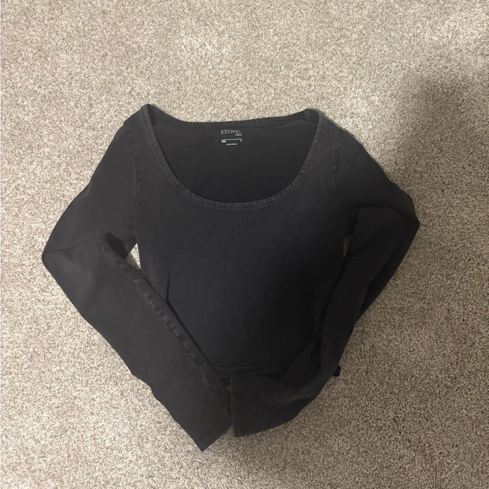 PacSun Black Crop Top
